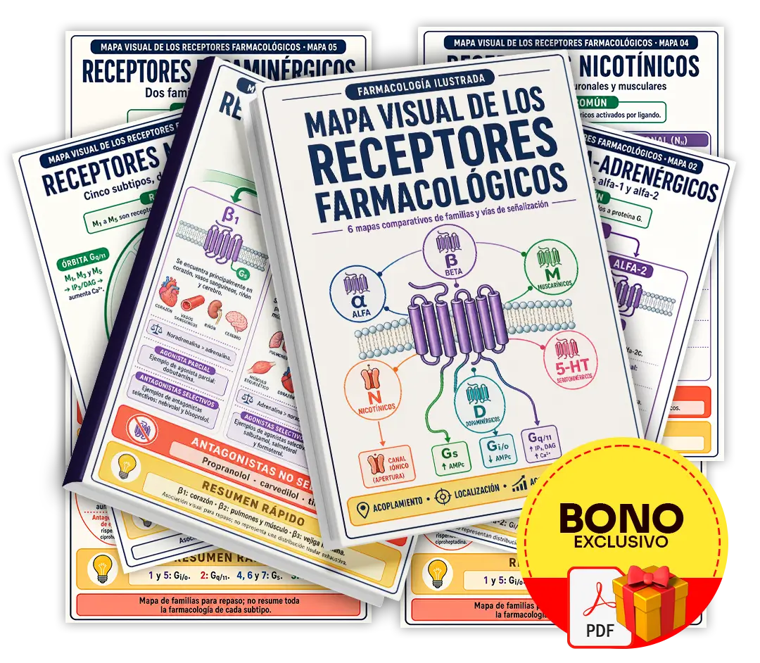 Mockup del bono 3 - Mapa Visual de los Receptores Farmacológicos