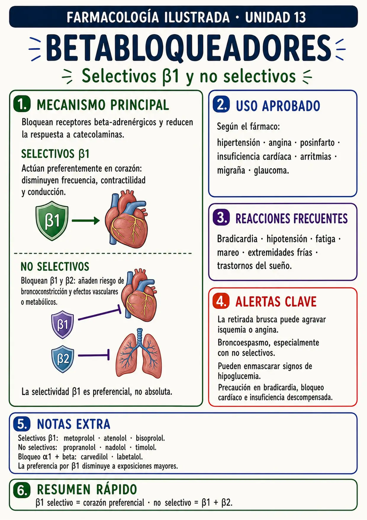 Mapa visual de betabloqueadores