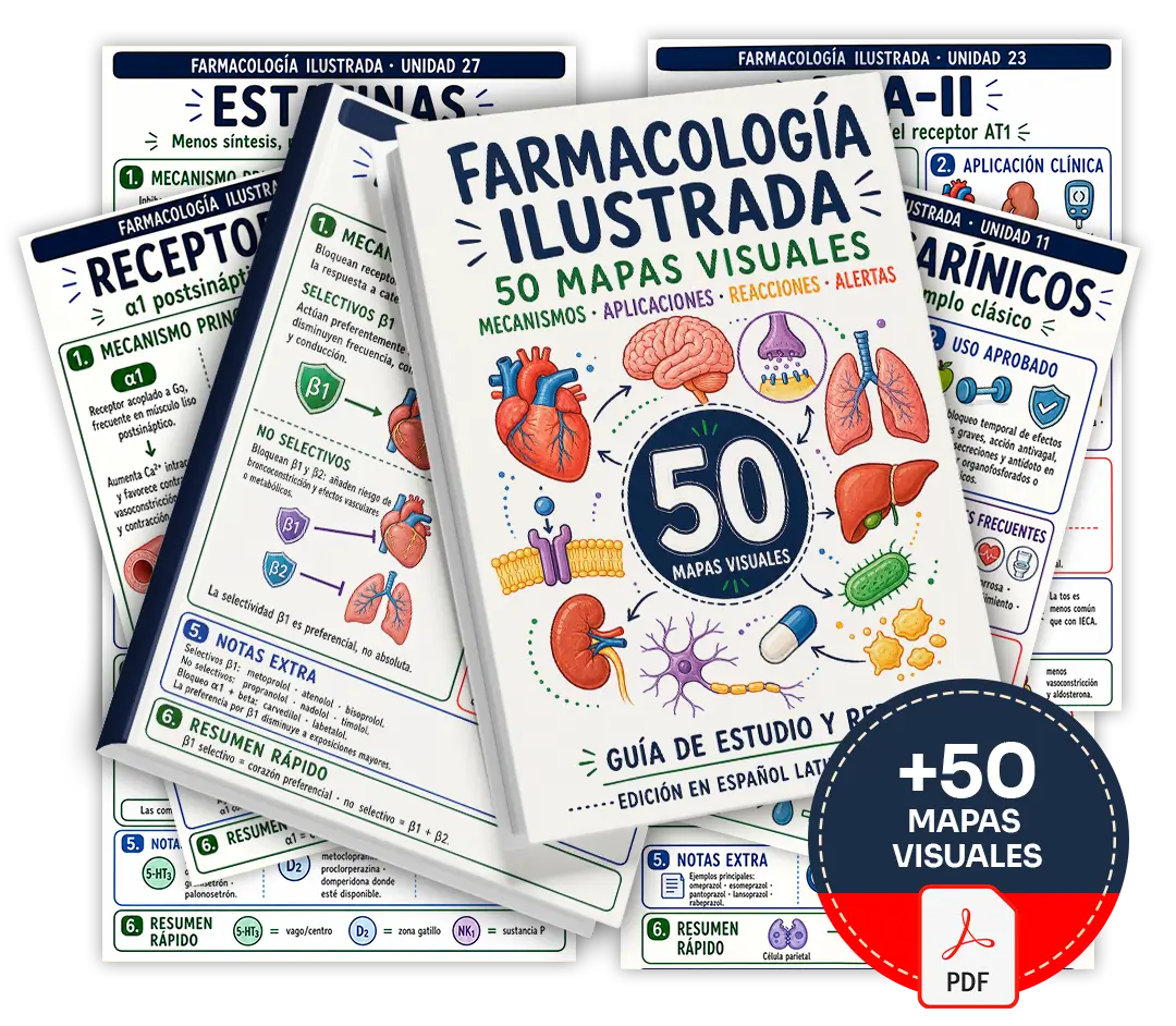 Mockup principal de Farmacología Ilustrada